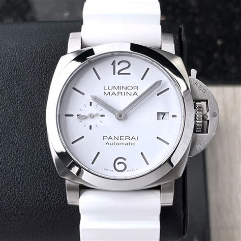 panerai radiomir white dial|Panerai luminor marina white dial.